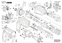 Bosch 3 611 B5A 460 GBH 2-20 D Rotary Hammer 110 V / GB Spare Parts GBH2-20D